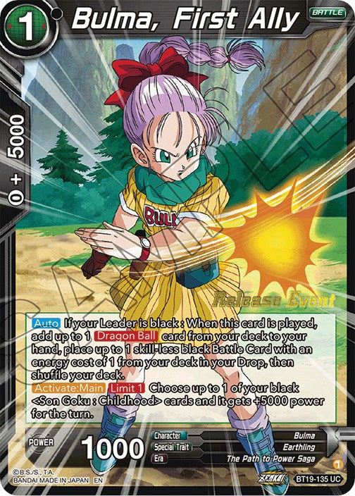 Bulma, First Ally (Fighter's Ambition Holiday Pack) (BT19-135) [Tournament Promotion Cards] | Pegasus Games WI