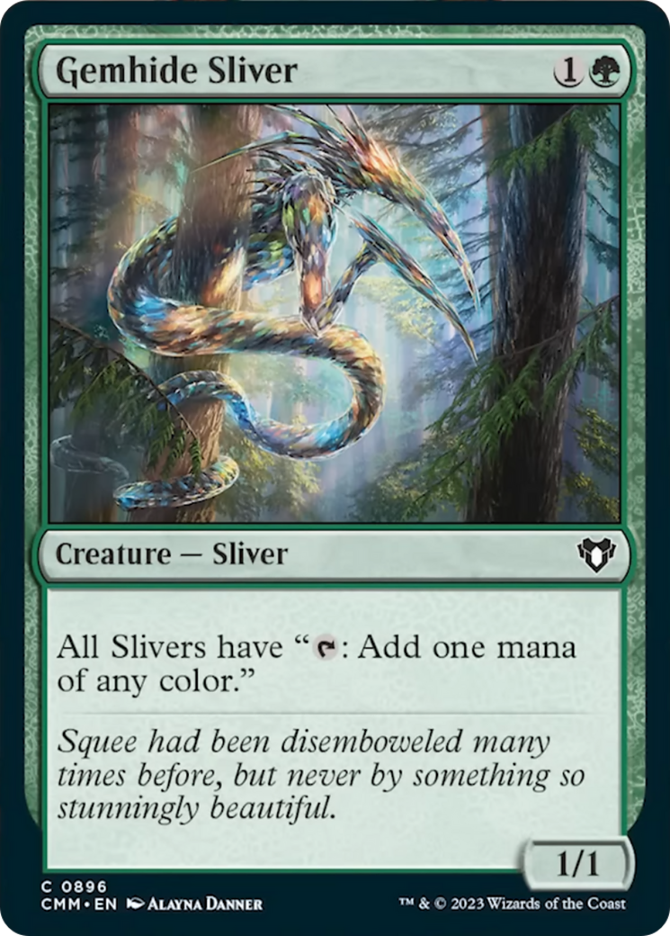 Gemhide Sliver [Commander Masters] | Pegasus Games WI