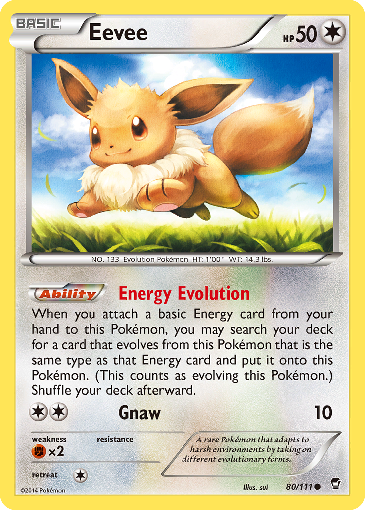 Eevee (80/111) [XY: Furious Fists] | Pegasus Games WI