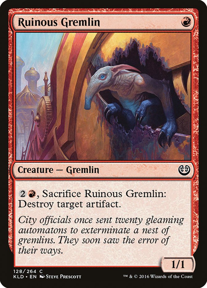 Ruinous Gremlin [Kaladesh] | Pegasus Games WI