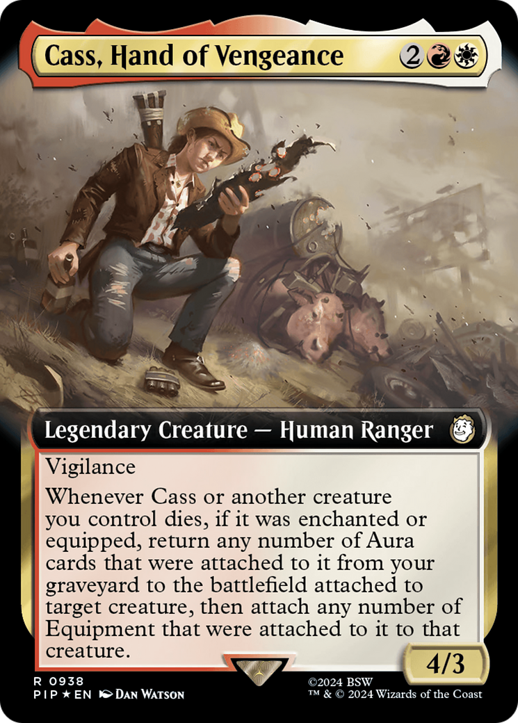 Cass, Hand of Vengeance (Extended Art) (Surge Foil) [Fallout] | Pegasus Games WI