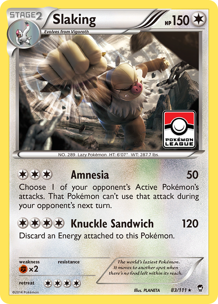 Slaking (83/111) [XY: Furious Fists] | Pegasus Games WI