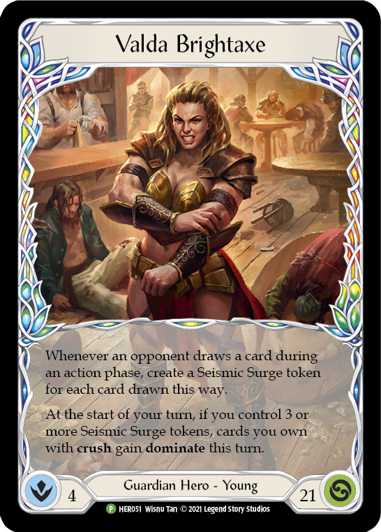 Valda Brightaxe [HER051] (Promo)  Cold Foil | Pegasus Games WI