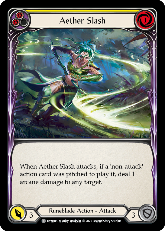 Aether Slash (Yellow) [DYN183] (Dynasty) | Pegasus Games WI