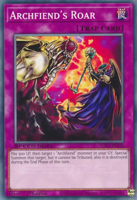 Archfiend's Roar [SGX3-ENE18] Common | Pegasus Games WI