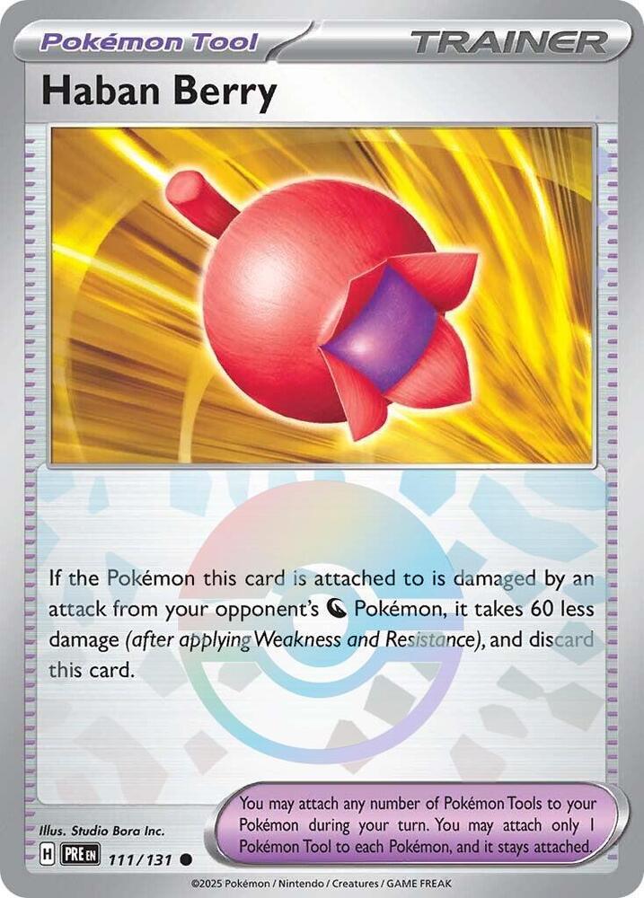 Haban Berry (111/131) (Poke Ball Pattern) [Scarlet & Violet: Prismatic Evolutions] | Pegasus Games WI