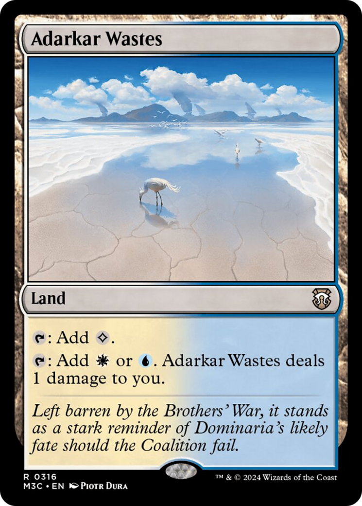 Adarkar Wastes (Ripple Foil) [Modern Horizons 3 Commander] | Pegasus Games WI