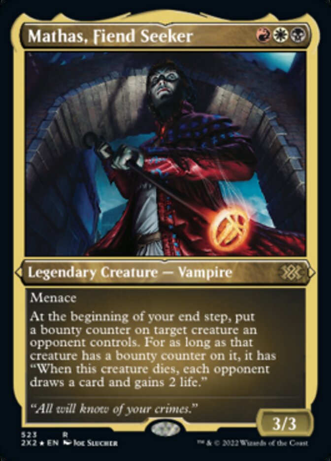 Mathas, Fiend Seeker (Foil Etched) [Double Masters 2022] | Pegasus Games WI
