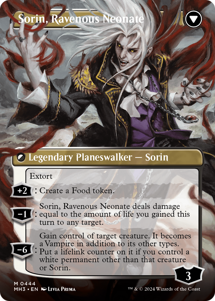 Sorin of House Markov // Sorin, Ravenous Neonate (Borderless) [Modern Horizons 3] | Pegasus Games WI