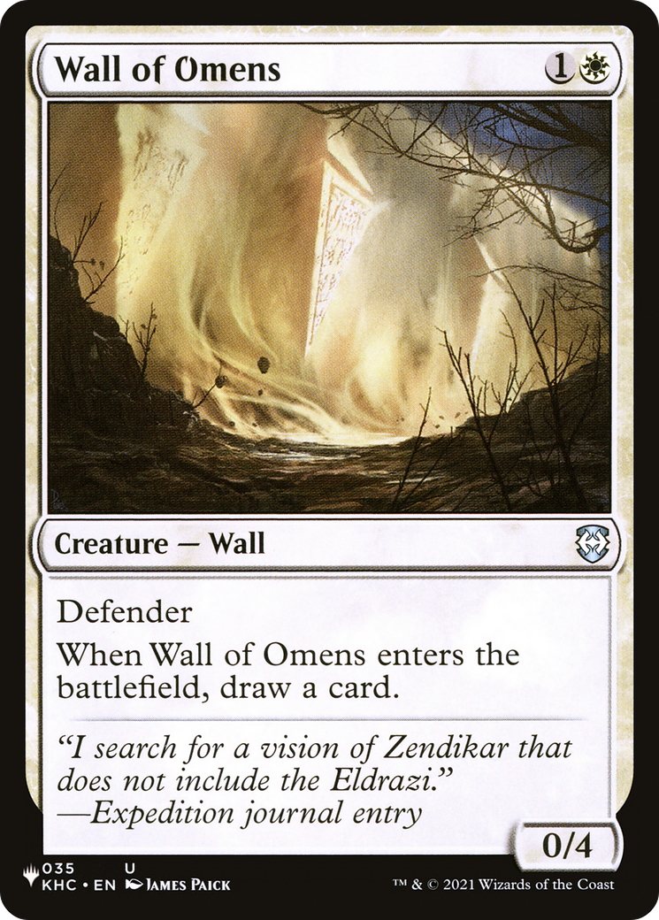 Wall of Omens (KHC) [The List] | Pegasus Games WI