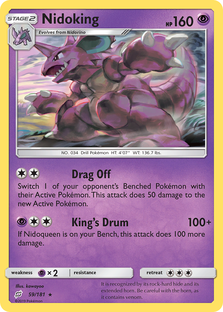 Nidoking (59/181) [Sun & Moon: Team Up] | Pegasus Games WI