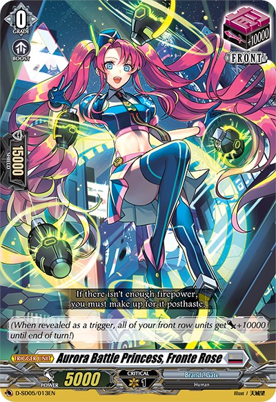 Aurora Battle Princess, Fronte Rose (D-SD05/013EN) [Tomari Seto: Aurora Valkyrie] | Pegasus Games WI