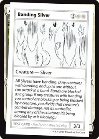 Banding Sliver (2021 Edition) [Mystery Booster Playtest Cards] | Pegasus Games WI