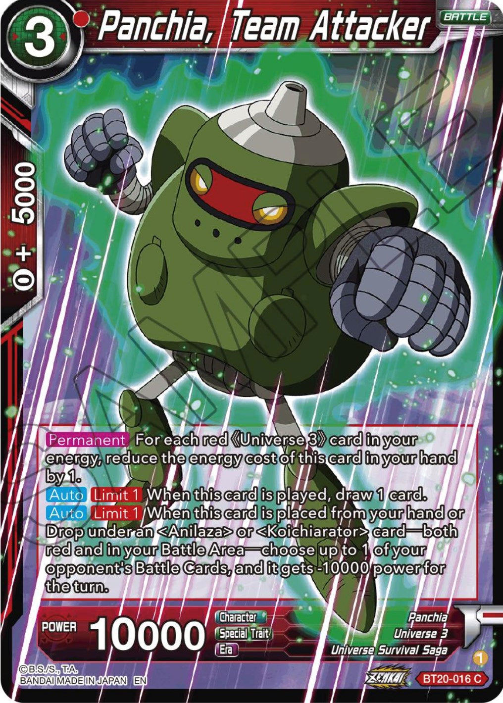 Panchia, Team Attacker (BT20-016) [Power Absorbed] | Pegasus Games WI