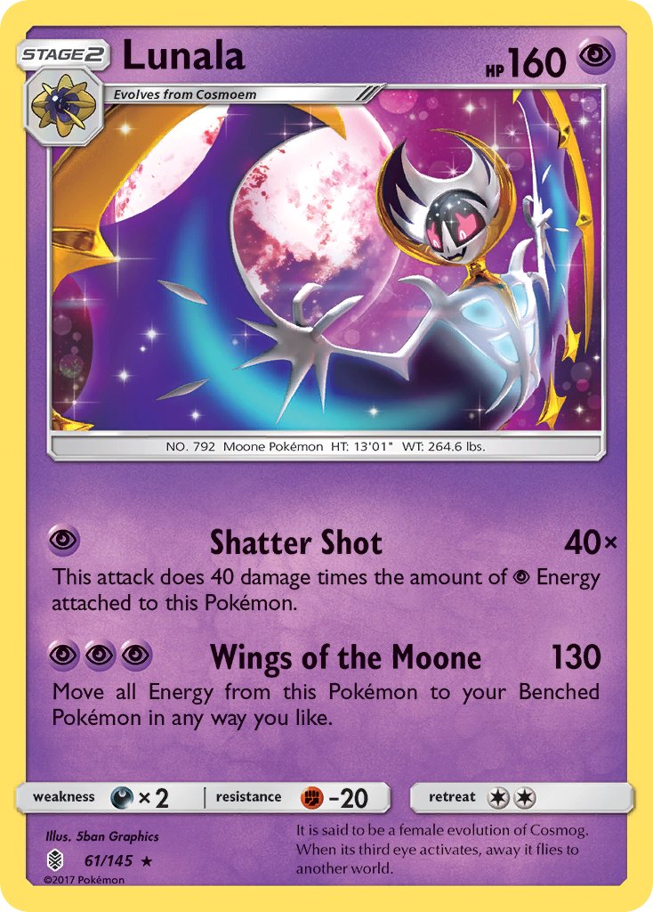 Lunala (61/145) (Theme Deck Exclusive) [Sun & Moon: Guardians Rising] | Pegasus Games WI