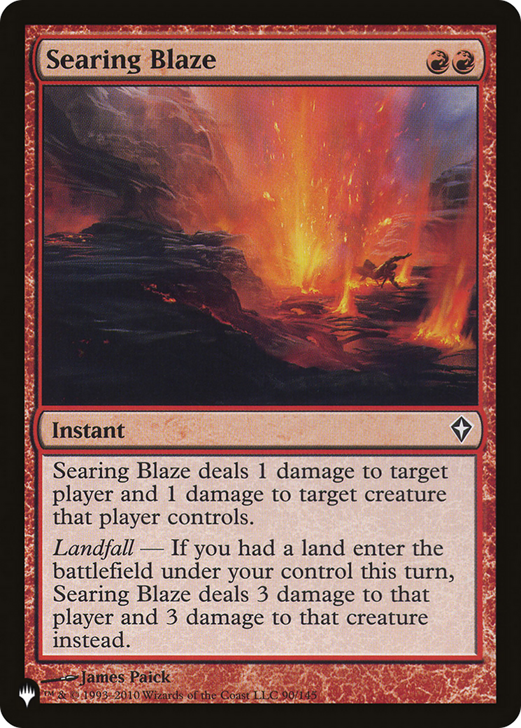 Searing Blaze [The List] | Pegasus Games WI