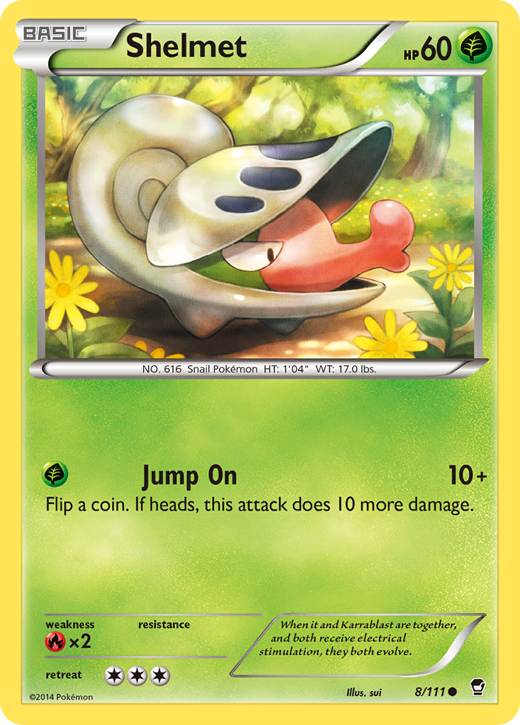 Shelmet (8/111) [XY: Furious Fists] | Pegasus Games WI