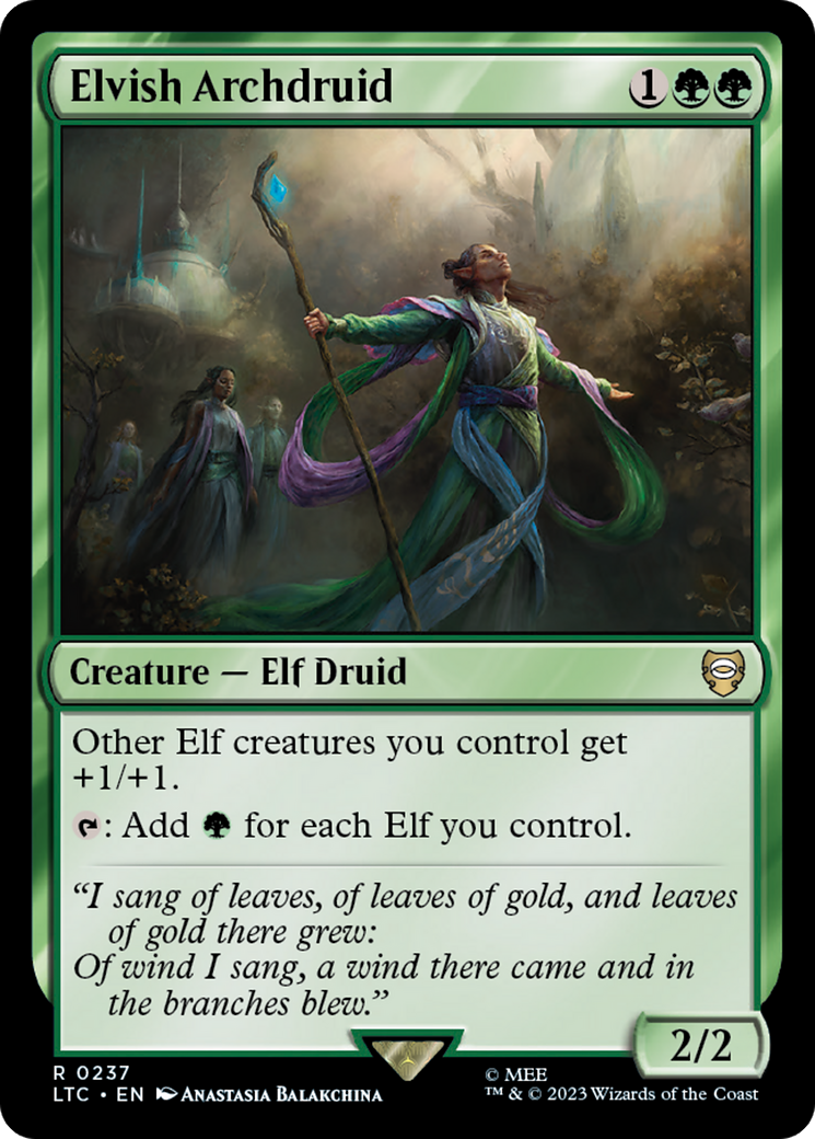Elvish Archdruid [The Lord of the Rings: Tales of Middle-Earth Commander] | Pegasus Games WI
