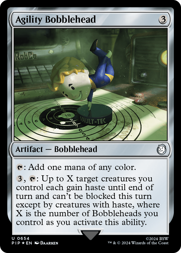 Agility Bobblehead (Surge Foil) [Fallout] | Pegasus Games WI