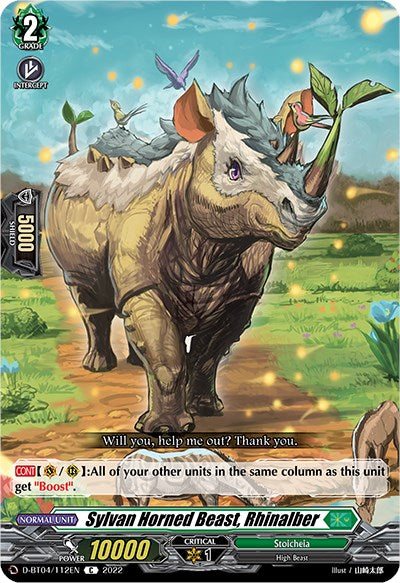 Sylvan Horned Beast, Rhinalber (D-BT04/112EN) [Awakening of Chakrabarthi] | Pegasus Games WI