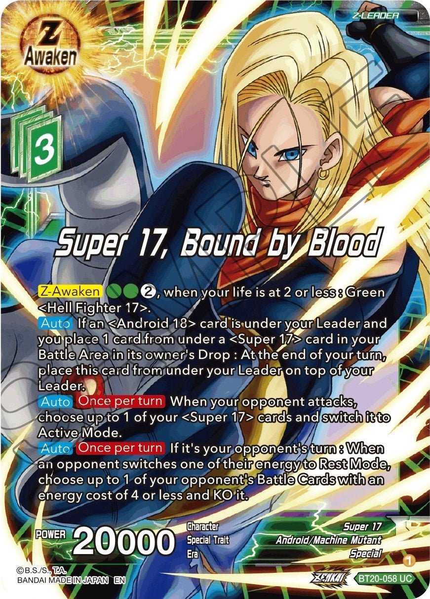 Super 17, Bound by Blood (BT20-058) [Power Absorbed] | Pegasus Games WI