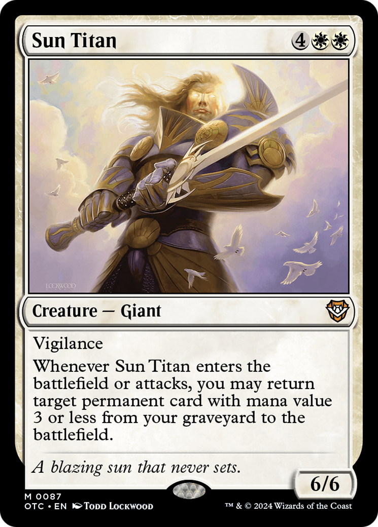 Sun Titan [Outlaws of Thunder Junction Commander] | Pegasus Games WI