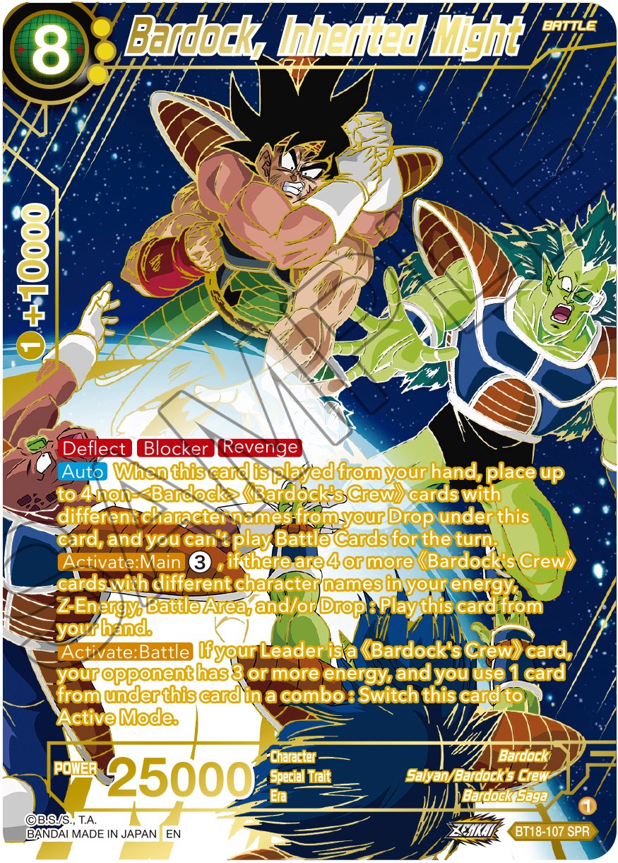 Bardock, Inherited Might (SPR) (BT18-107) [Dawn of the Z-Legends] | Pegasus Games WI
