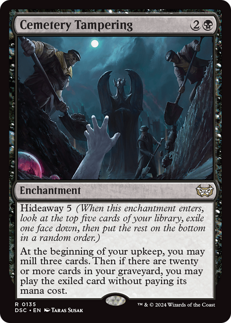 Cemetery Tampering [Duskmourn: House of Horror Commander] | Pegasus Games WI