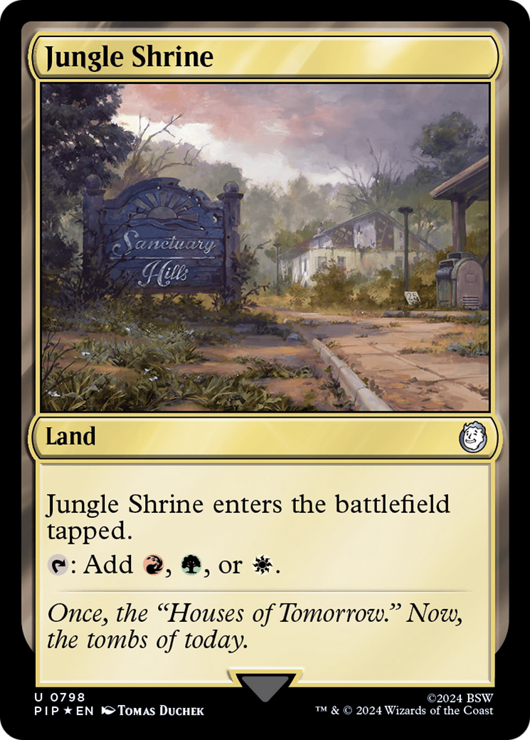 Jungle Shrine (Surge Foil) [Fallout] | Pegasus Games WI