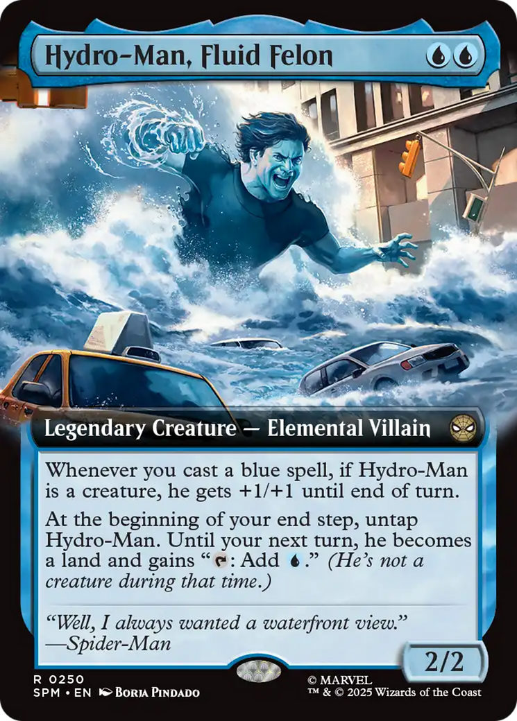 Hydro-Man, Fluid Felon (Extended Art) [Marvel's Spider-Man] | Pegasus Games WI