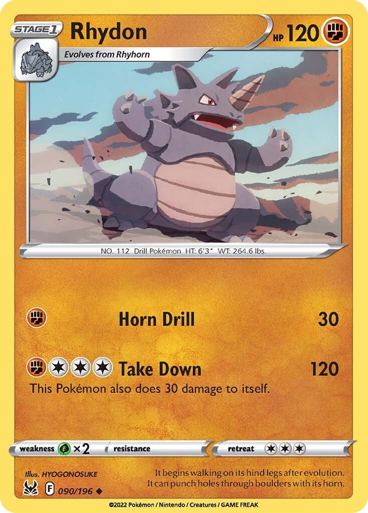 Rhydon (090/196) [Sword & Shield: Lost Origin] | Pegasus Games WI