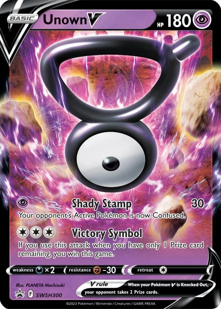 Unown V (SWSH300) [Sword & Shield: Black Star Promos] | Pegasus Games WI