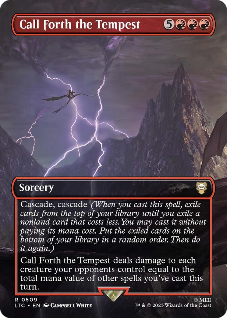 Call Forth the Tempest (Borderless) [The Lord of the Rings: Tales of Middle-Earth Commander] | Pegasus Games WI