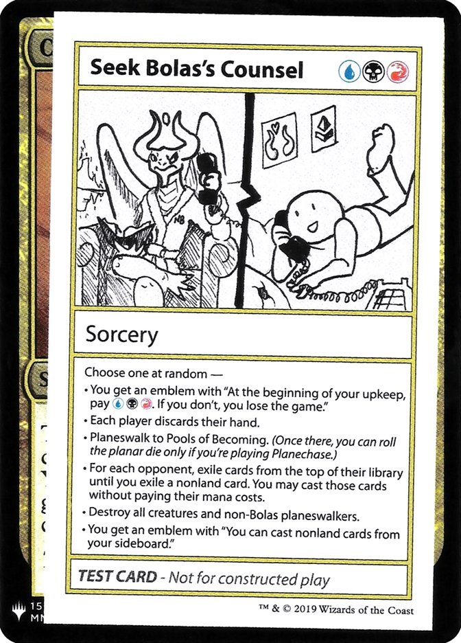 Seek Bolas's Counsel [Mystery Booster Playtest Cards] | Pegasus Games WI