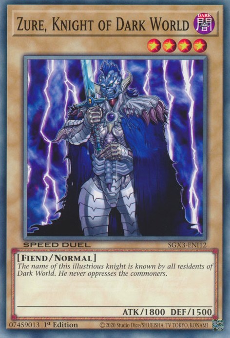 Zure, Knight of Dark World [SGX3-ENI12] Common | Pegasus Games WI