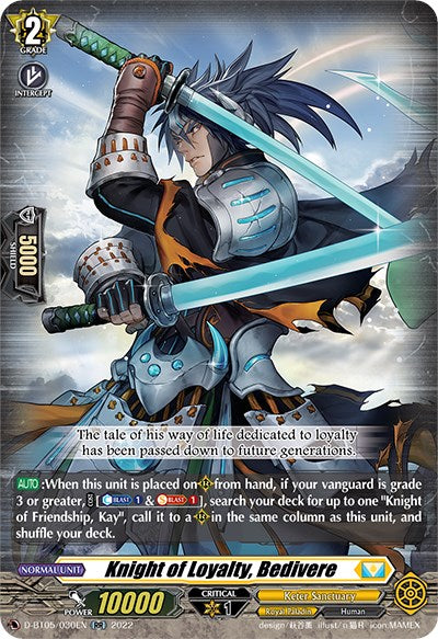 Knight of Loyalty, Bedivere (D-BT05/030EN) [Triumphant Return of the Brave Heroes] | Pegasus Games WI