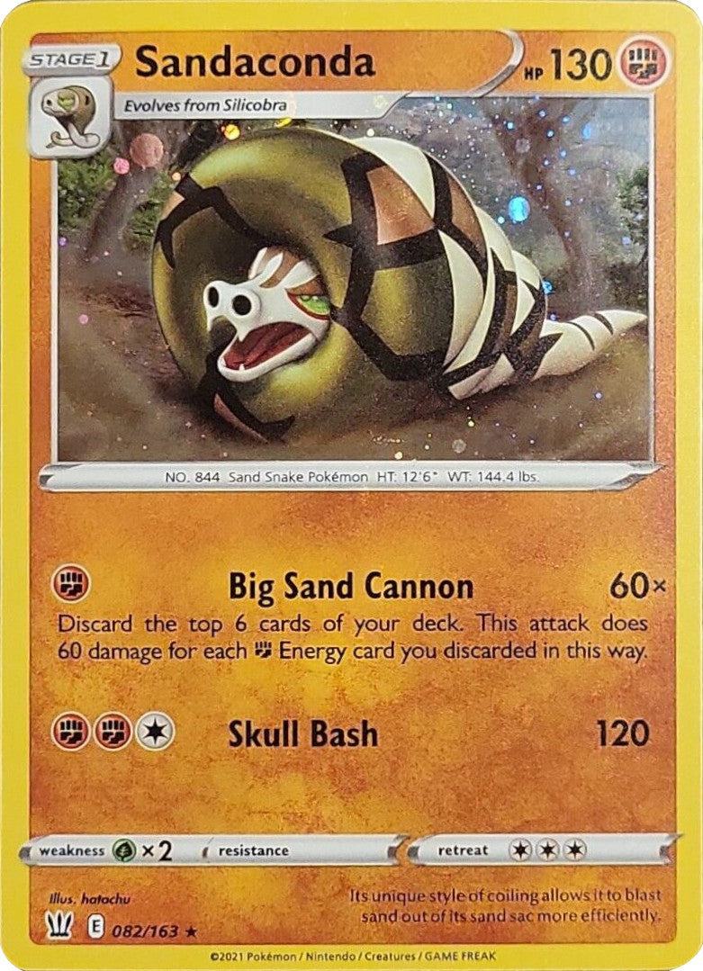 Sandaconda (082/163) (Cosmos Holo) [Sword & Shield: Battle Styles] | Pegasus Games WI