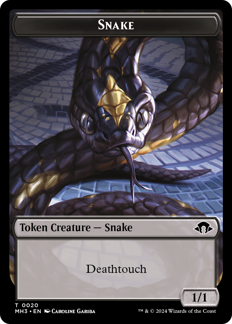 Snake Token [Modern Horizons 3 Tokens] | Pegasus Games WI