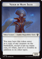 Angel of Sanctions // Vizier of Many Faces Double-Sided Token [Aetherdrift Commander] | Pegasus Games WI