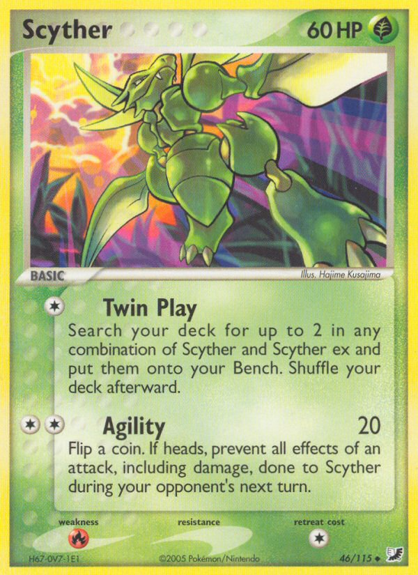 Scyther (46/115) [EX: Unseen Forces] | Pegasus Games WI