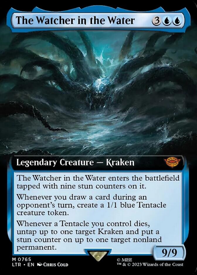 The Watcher in the Water (Extended Art) (Surge Foil) [The Lord of the Rings: Tales of Middle-Earth] | Pegasus Games WI