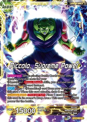 Piccolo // Piccolo, Supreme Power (BT17-082) [Ultimate Squad] | Pegasus Games WI