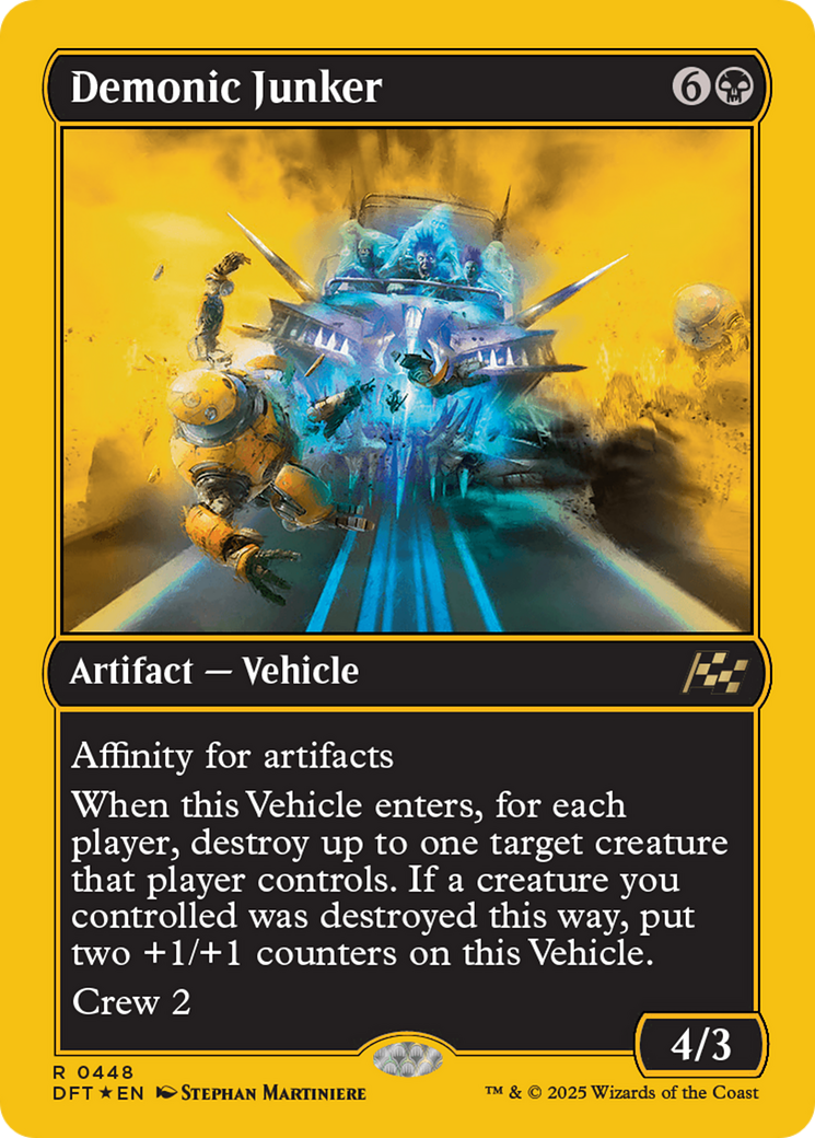 Demonic Junker (First-Place Foil) [Aetherdrift] | Pegasus Games WI