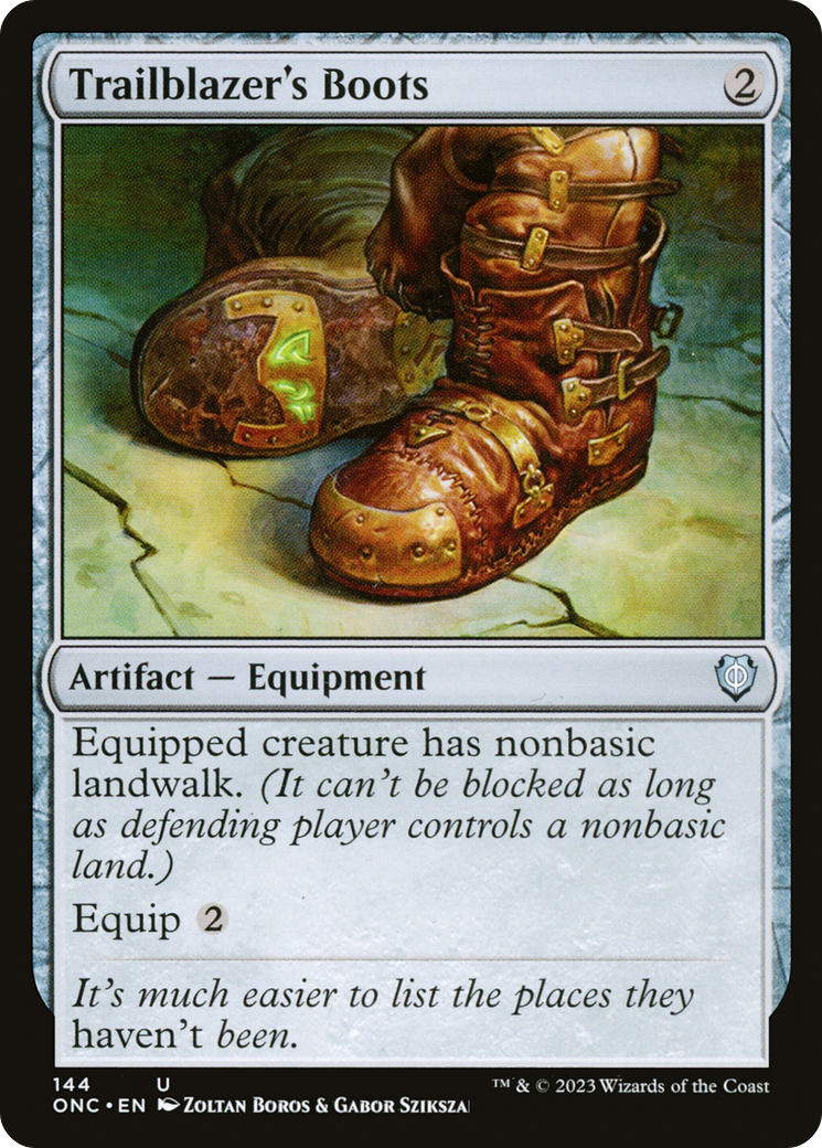 Trailblazer's Boots [Phyrexia: All Will Be One Commander] | Pegasus Games WI