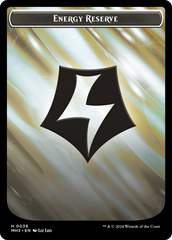 Spirit (0008) // Energy Reserve Double-Sided Token [Modern Horizons 3 Tokens] | Pegasus Games WI