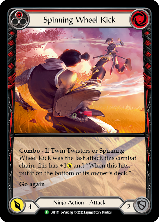 Spinning Wheel Kick (Red) [LGS141] (Promo)  Rainbow Foil | Pegasus Games WI