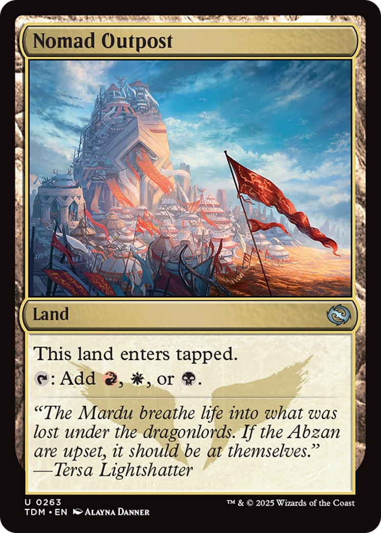 Nomad Outpost [Tarkir: Dragonstorm] | Pegasus Games WI