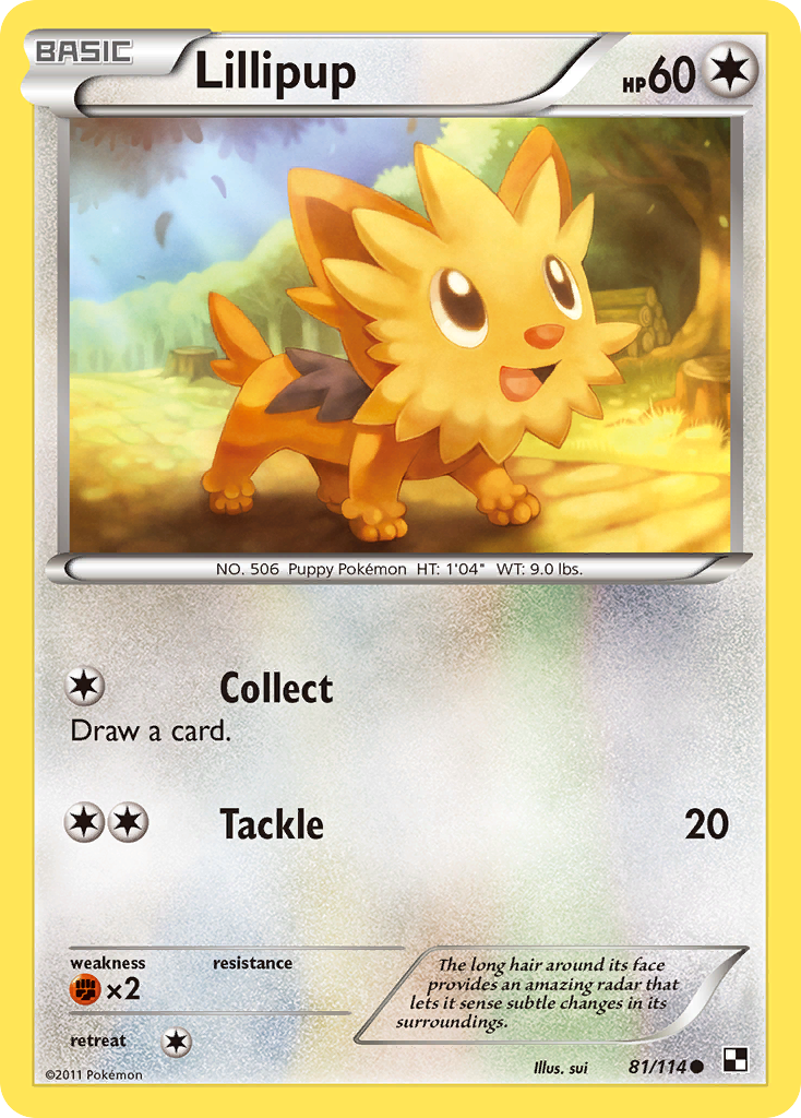 Lillipup (81/114) [Black & White: Base Set] | Pegasus Games WI