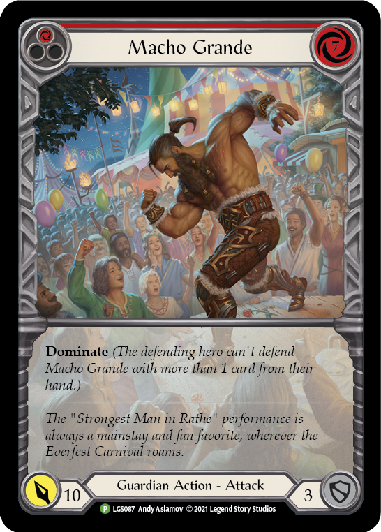 Macho Grande (Red) [LGS087] (Promo)  Rainbow Foil | Pegasus Games WI