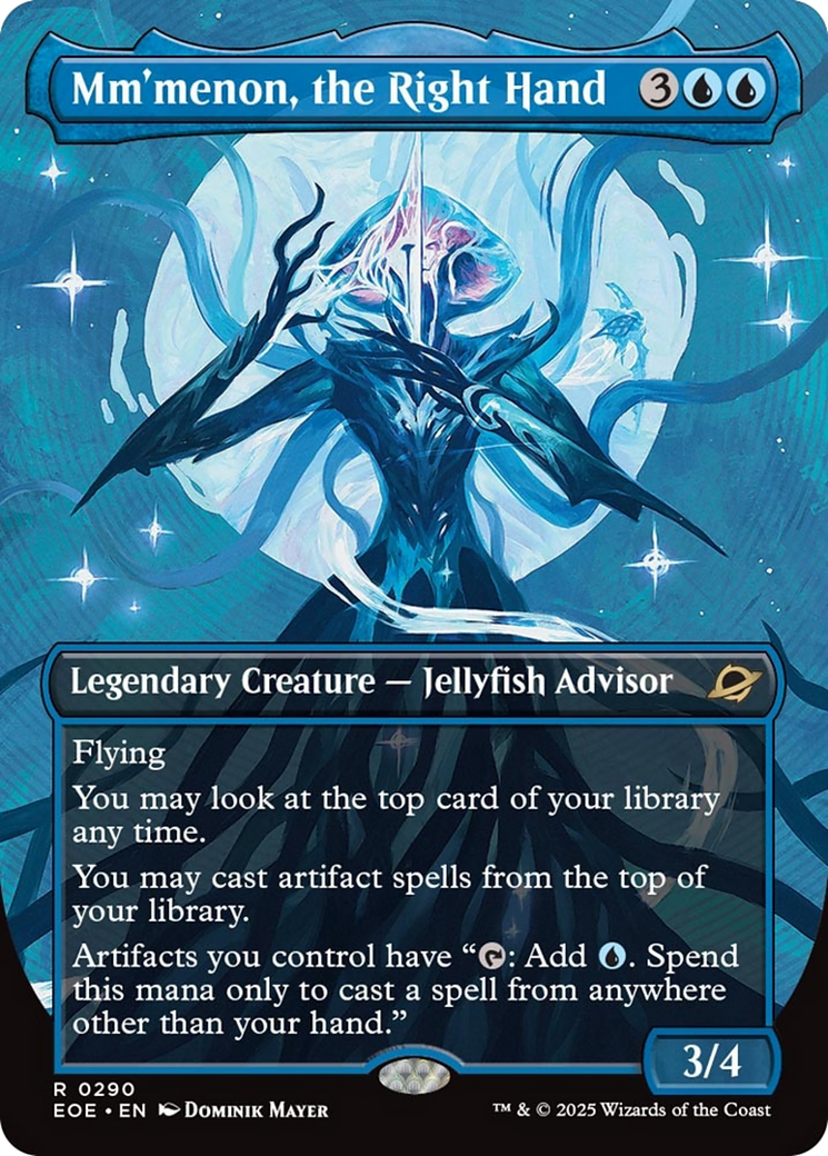 Mm'menon, the Right Hand (Borderless) [Edge of Eternities] | Pegasus Games WI